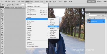 cara mbuat efek fokus pada foto di Photoshop