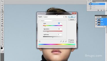 cara mengecat rambut di photoshop