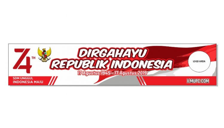 Spanduk 17 agustus 2019 dirgahayu indonesia