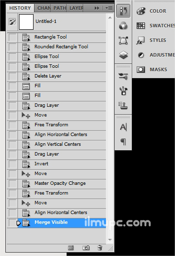 cara cepat undo berkali kali di Photoshop