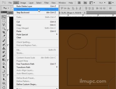 cara undo berkali kali di Photoshop