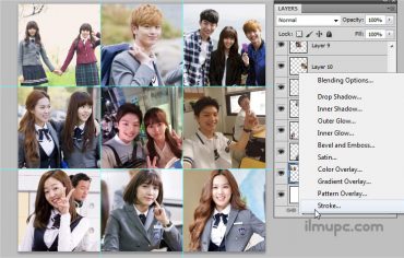 menggabungkan dan edit foto grid dengan photoshop