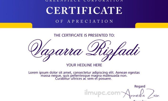 Cara Mudah Membuat Sertifikat dengan Photoshop