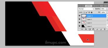 background banner iklan sederhana di photoshop