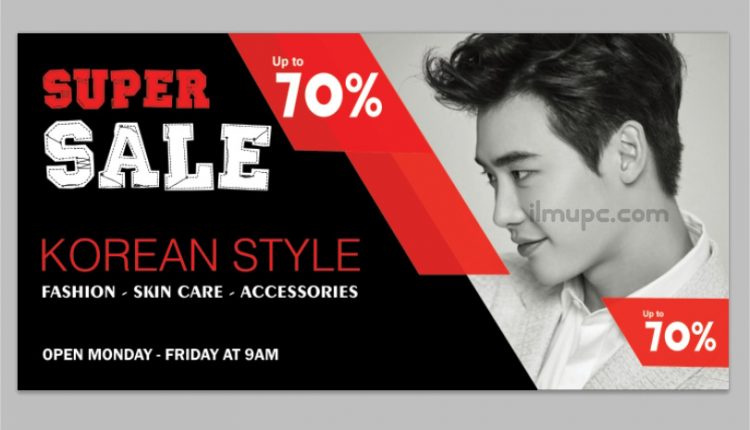 cara membuat banner iklan sederhana di photoshop