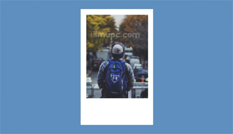 cara membuat frame foto polaroid di photoshop