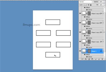 proses membuat bagan struktur organisasi di photoshop