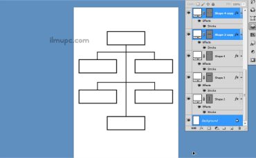 step by step membuat bagan struktur organisasi di photoshop
